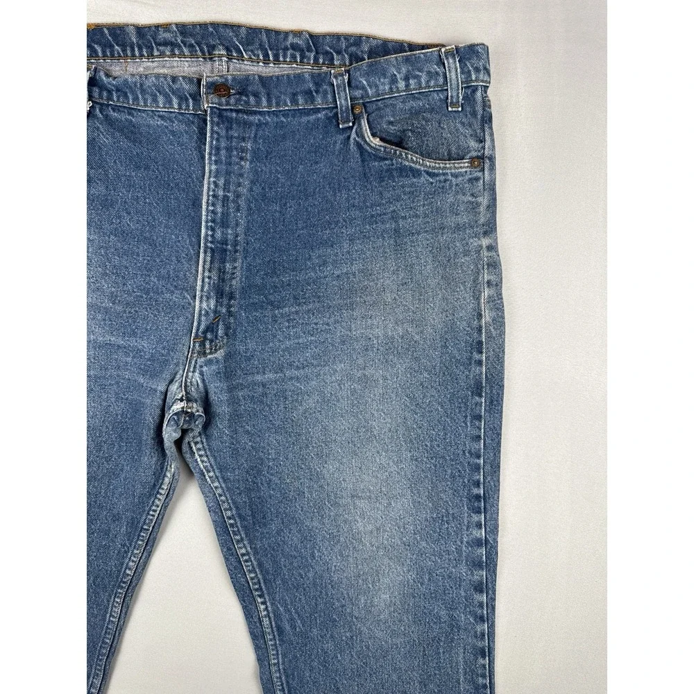 Vintage 80s Levi's Orange Tab USA Made Straight Leg Jeans 42x31